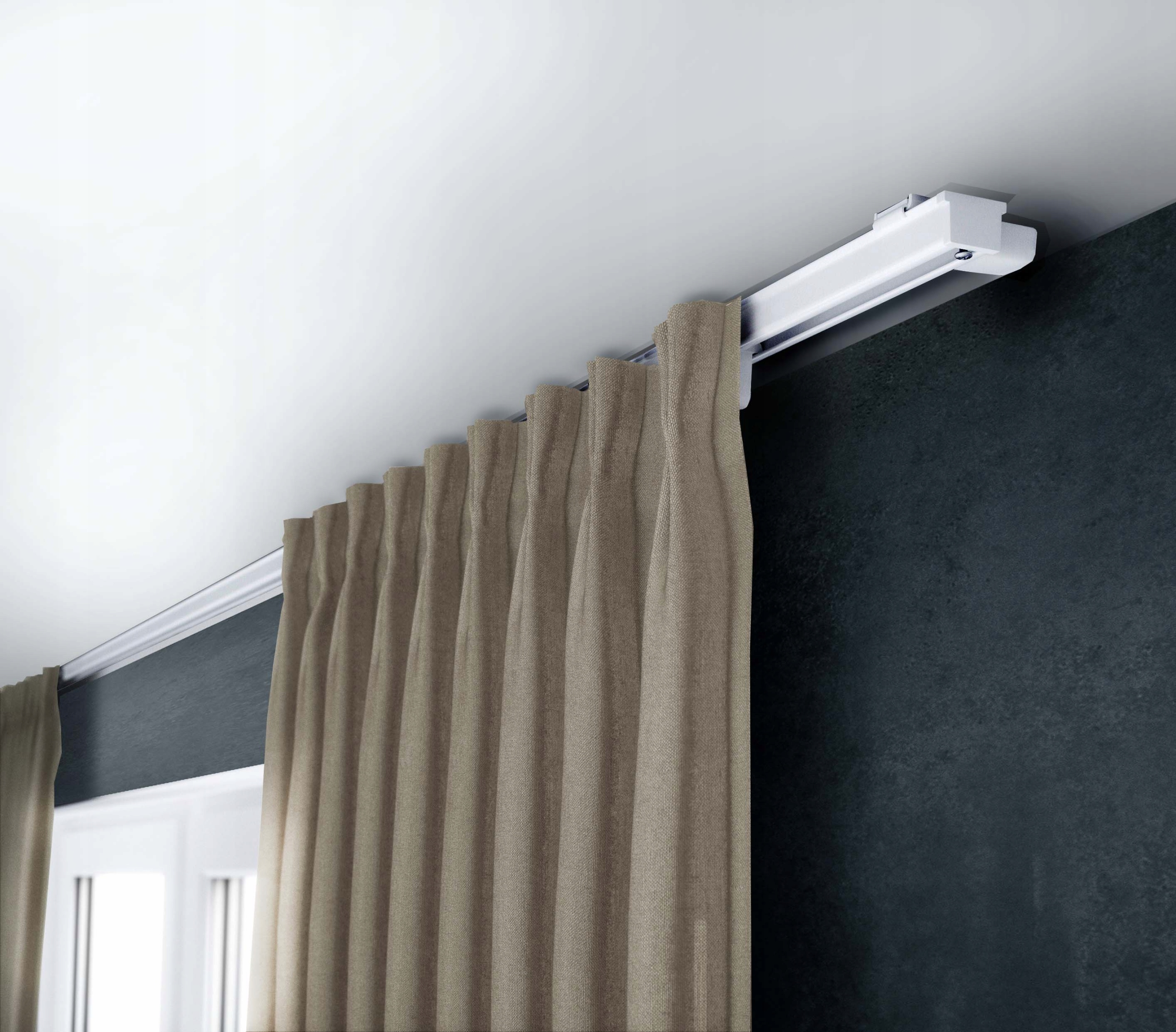 Karnisz pojedynczy, BIAŁA SZYNA ZS-250 cm Creativa AGRAFKI Kod producenta ZS-250