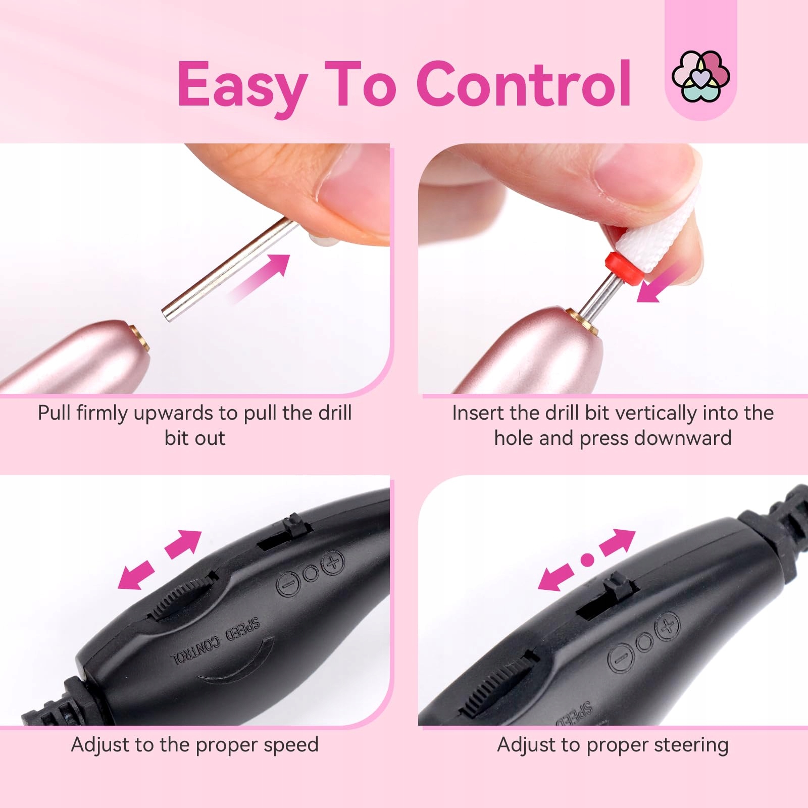 SAVILAND Profesjonalna Frezarka Do Paznokci 7w1 Zestaw Do Manicure Pedicure — miniatura 5