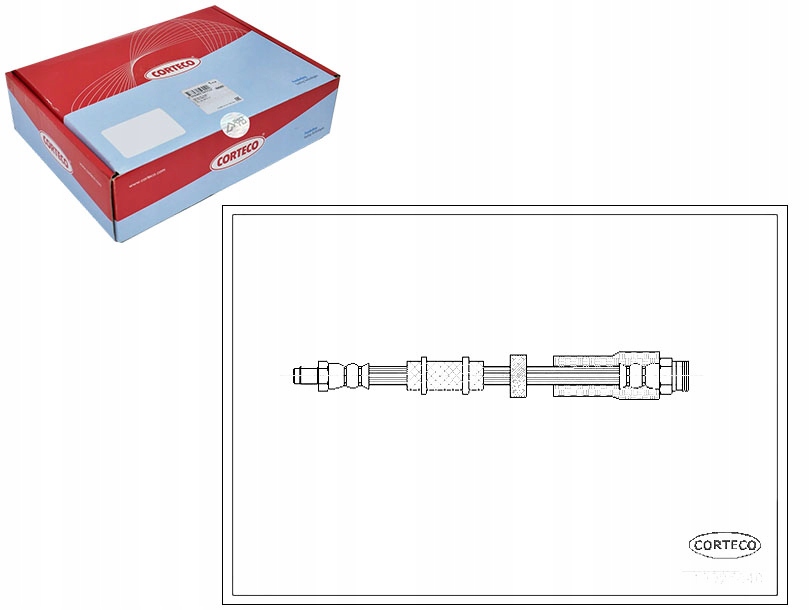 Corteco тормозной шланг CITROEN JUMPER 2.5 TD (2