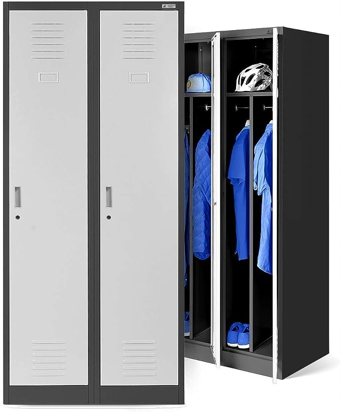 Skříň na pracovní společenské oblečení Bozp Jan Nowak Kacper antracitově bílá