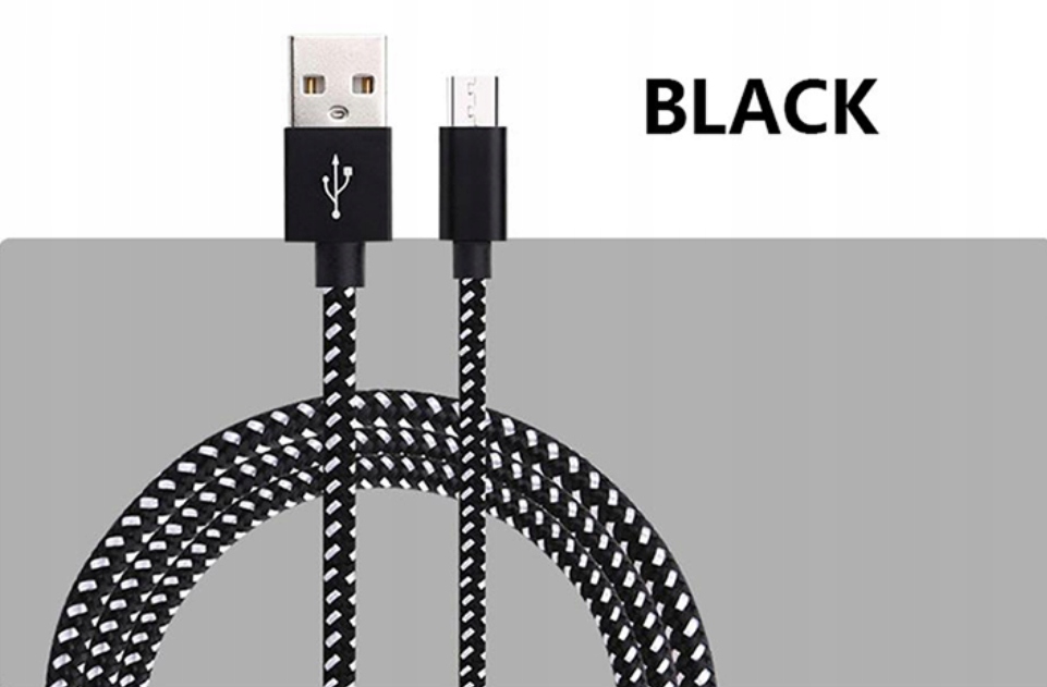 Kabel 2M micro USB QUICK CHARGE Transmisja /7002 Marka Nela-Styl