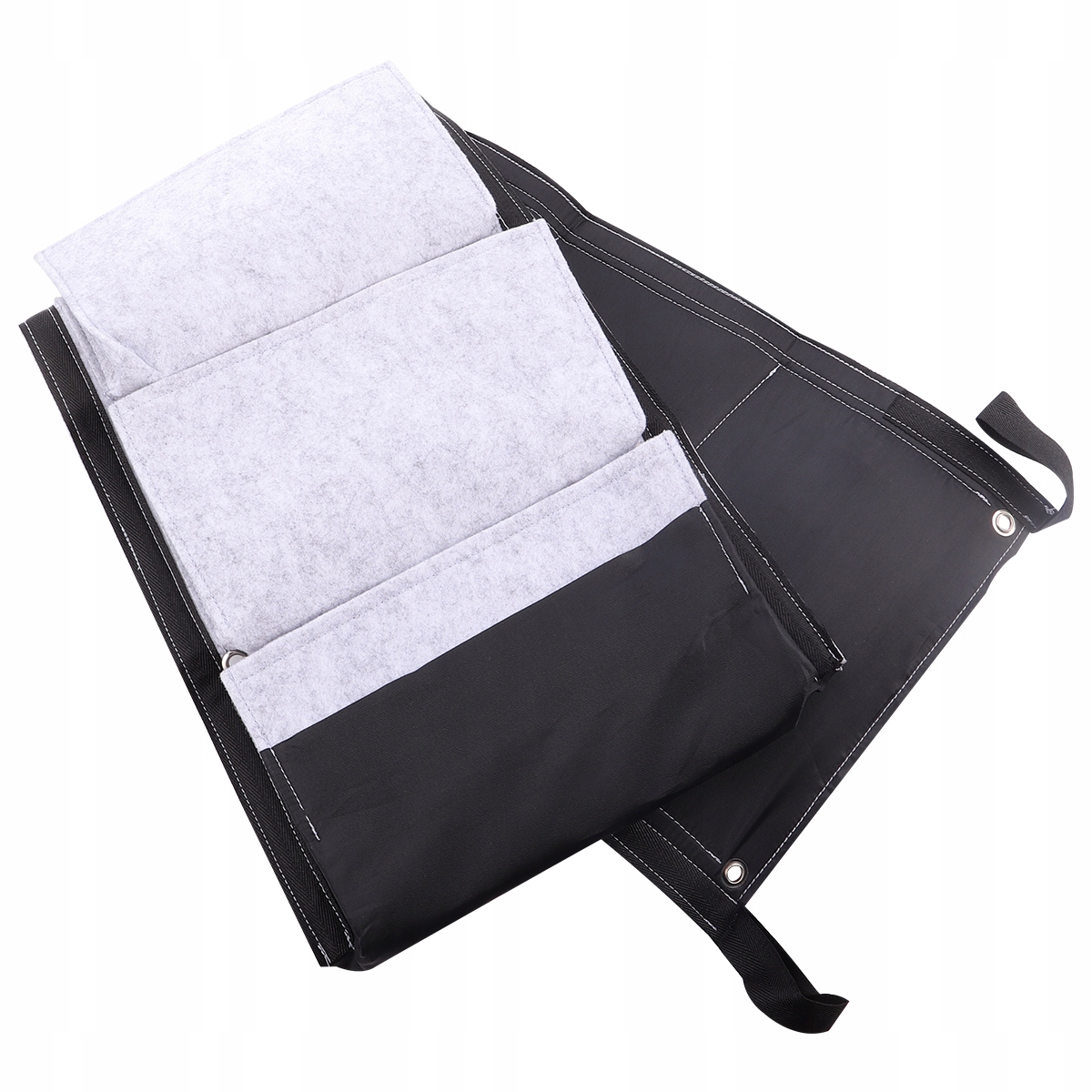 PIONOWA WISZĄCA DONICA FILCOWA TORBA DO UPRAWY KWIATÓW Kolor odcienie szarości i srebra