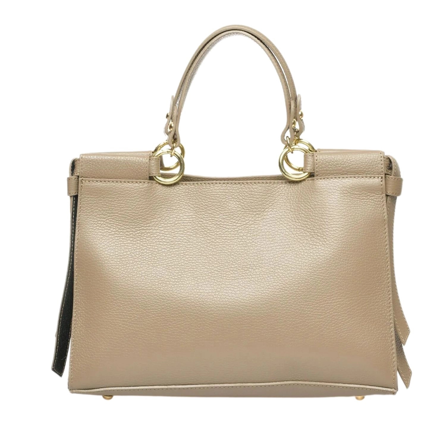 Dámská kabelka Isabella Rhea béžová kožená Dollaro módní přírodní kůže