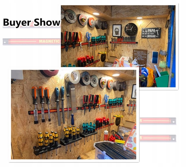 ZESTAW NARZĘDZIOWYCH LISTEW MAGNETYCZNYCH 6 SZT Kod producenta ZESTAW NARZĘDZIOWYCH LISTEW