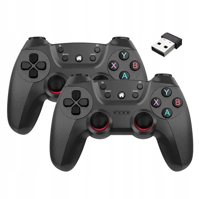 2x bezprzewodowy kontroler do gier Linuks smartfon Android PC Smart TV Box