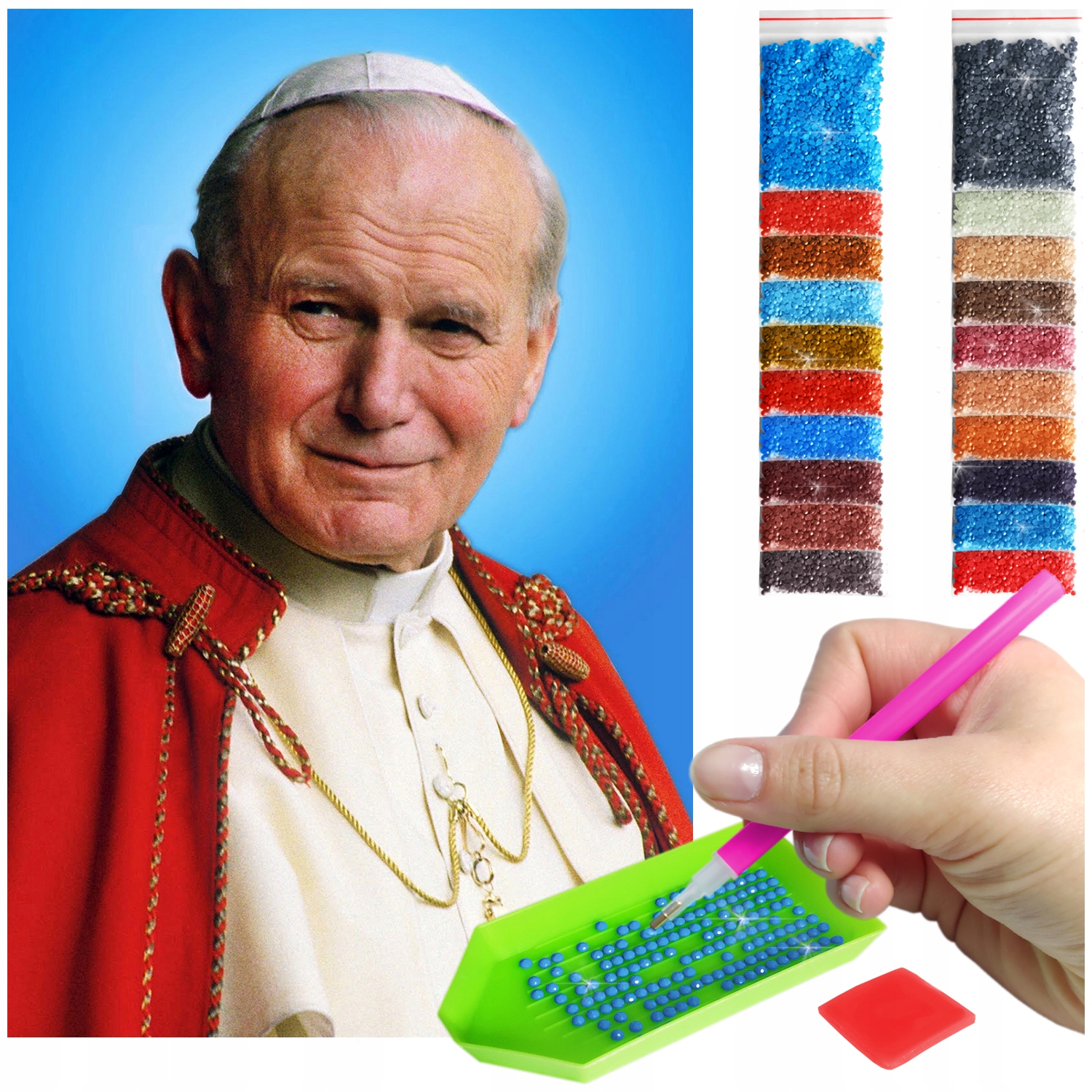 Haft Diamentový Velký 60x40cm Diamond Painting Mozaika Diamentové Příslušenství