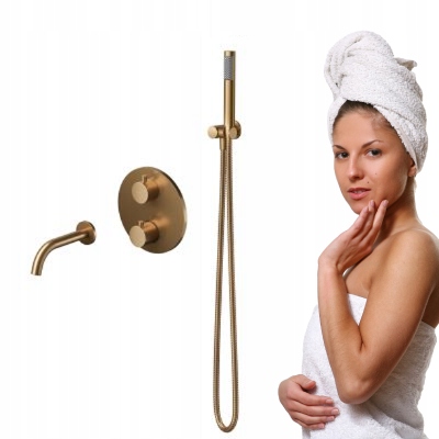 Podomítková sada Zen od společnosti Cersanit Kartáčovaná měď – Styl a kvalita