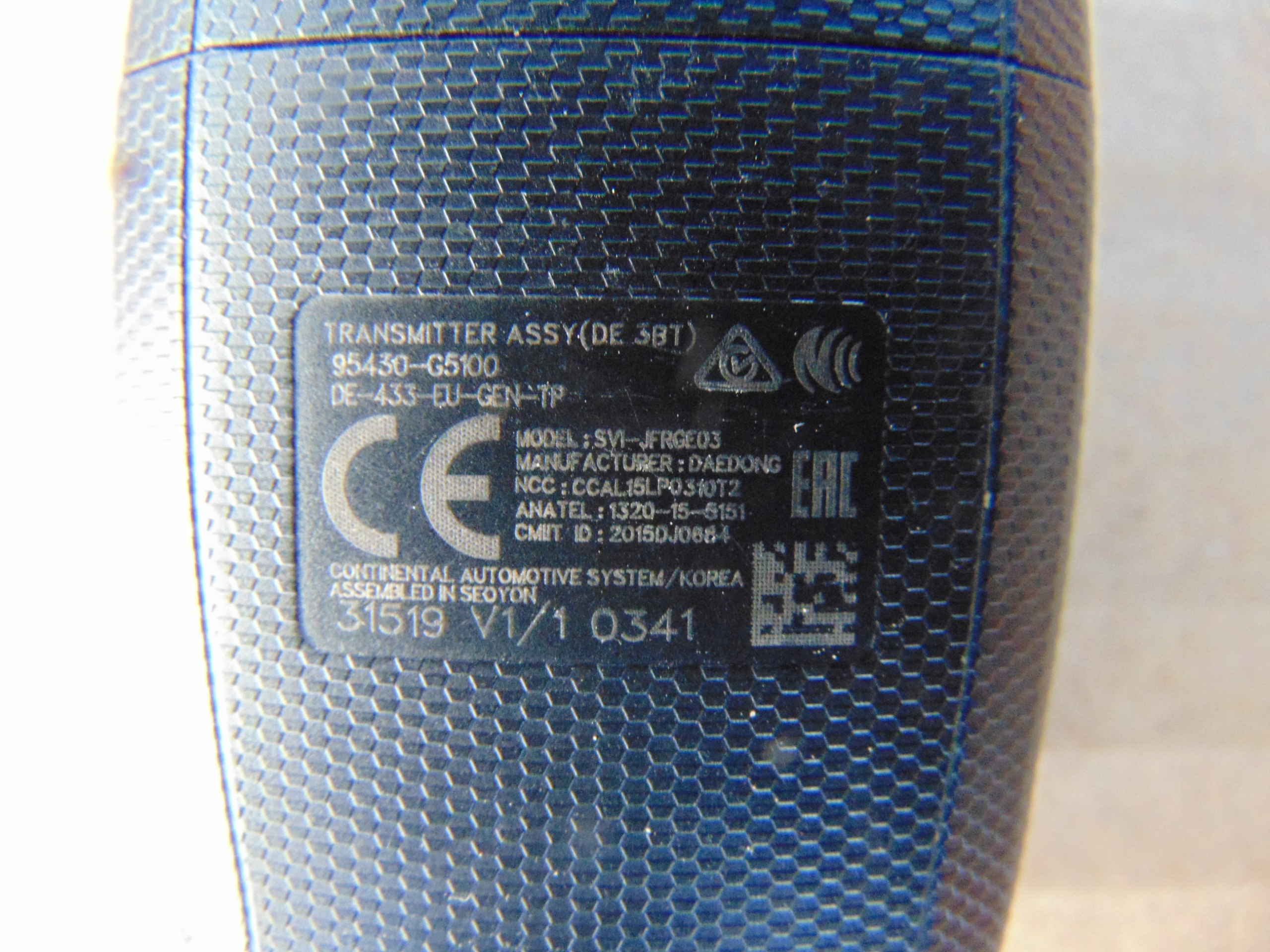 KIA NIRO KLUCZYK 95430-G5100 Producent części Kia OE