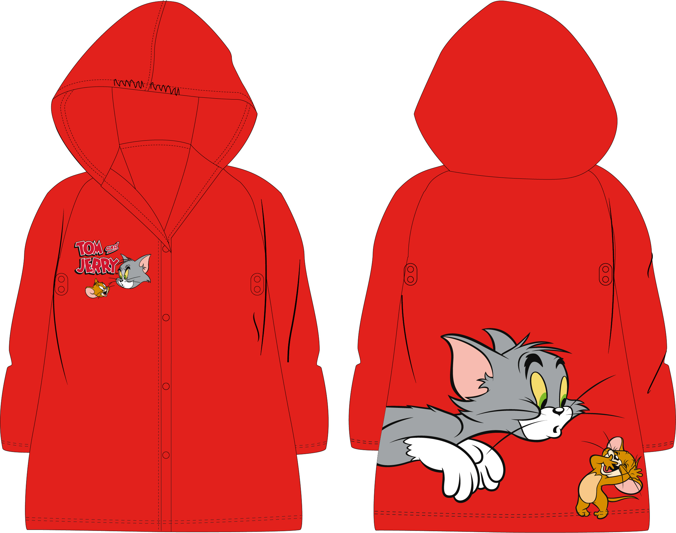 

Płaszcz Przeciwdeszczowy Tom & Jerry 110/116