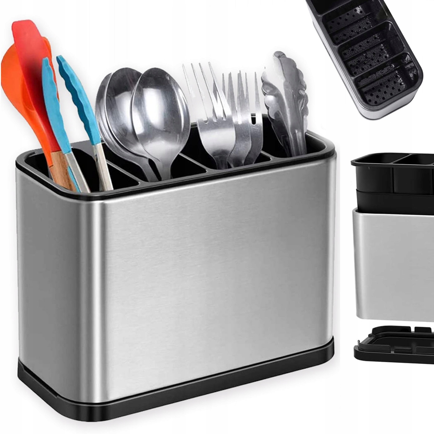 Levně Odkapávač Na Příbory Z Nerezové Oceli, Organizér Na Kuchyňské Náčiní