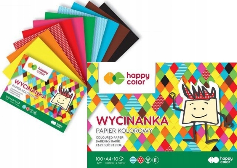 

Blok papier wycinanka A4 10 ark 100g
