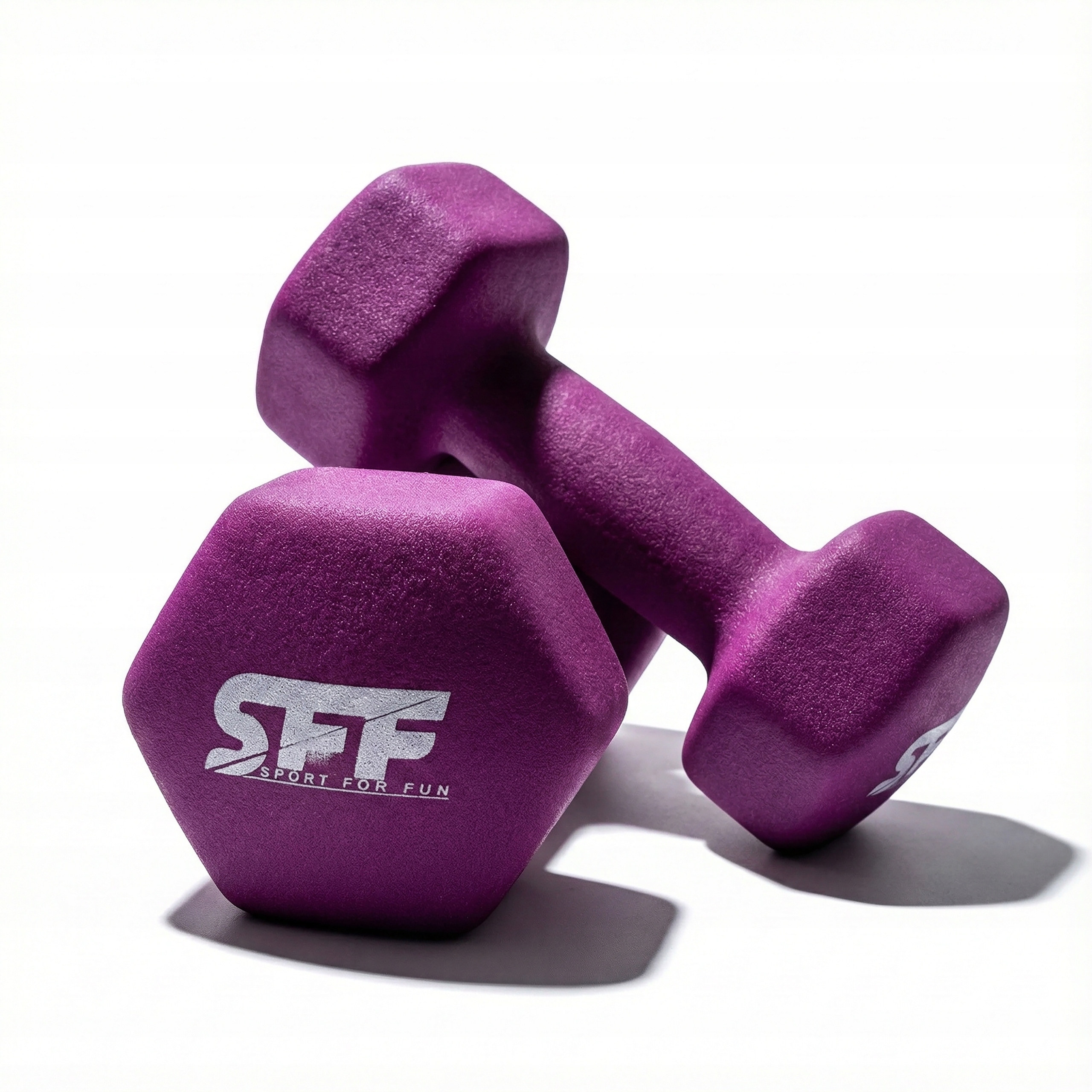 Żeliwny Hantel Neoprenowy Hantelki Do Ćwiczeń Mięśni Trening Ciężarki 2x6KG