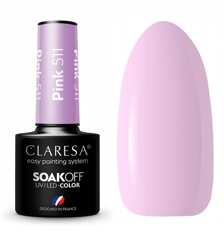 

Claresa Pink 511 Lakier Hybrydowy Pudrowy Róż