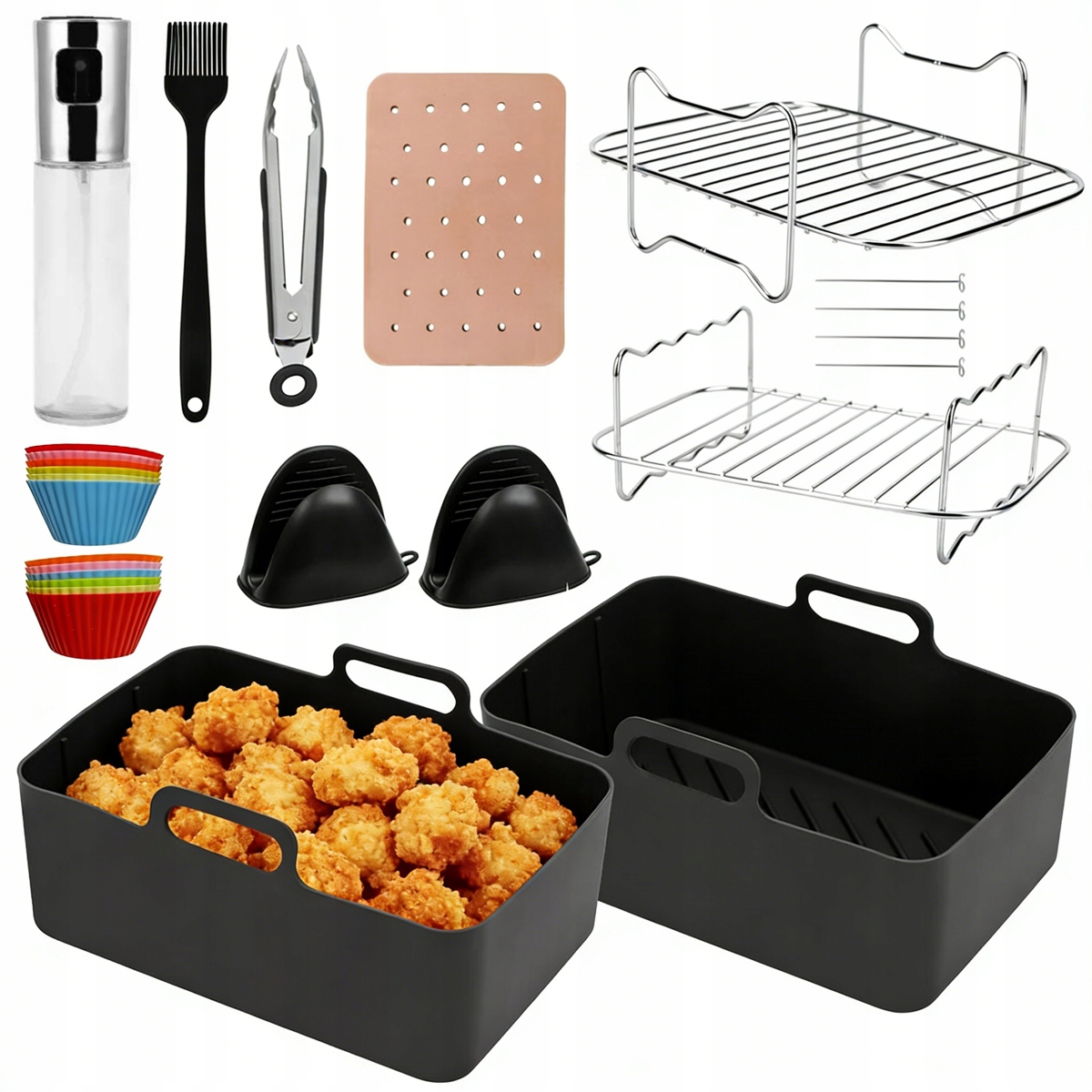 Akcesoria Do Frytkownicy Air Fryer Zestaw 22 Elementów