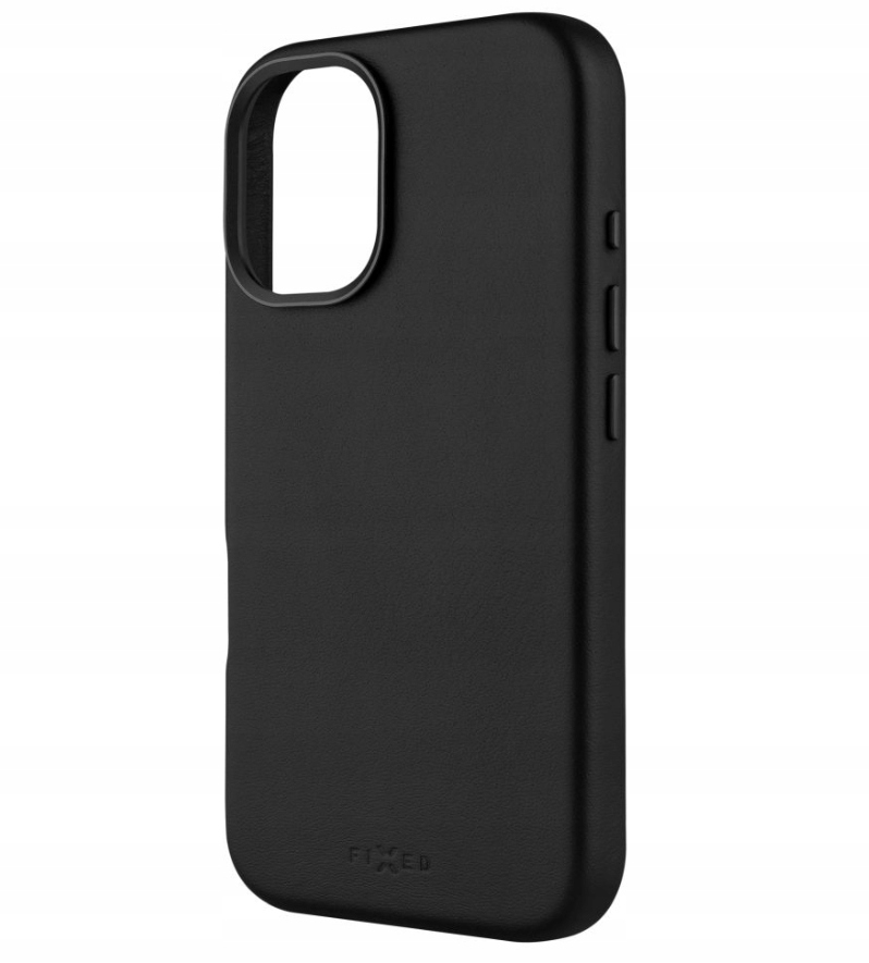 Fixed MagLeather Back cover Apple iPhone 16 Leather Black