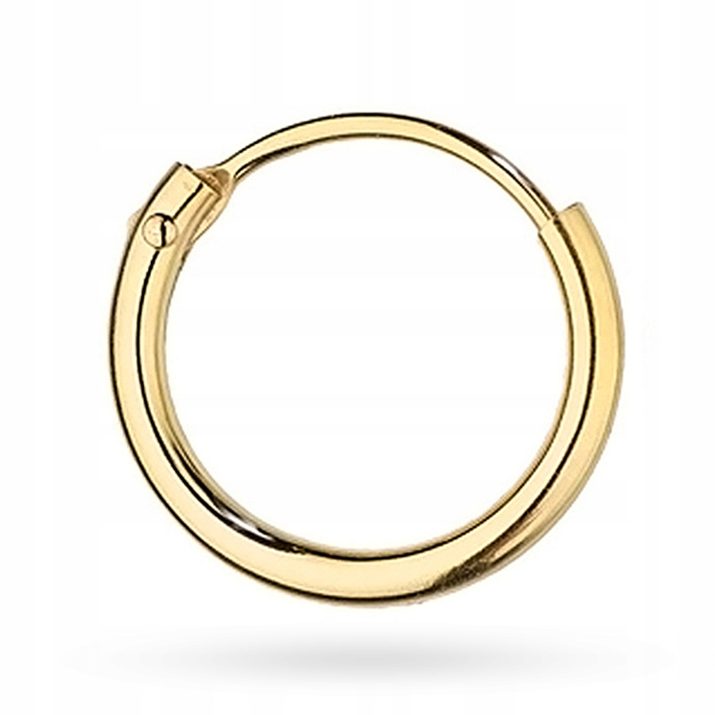 

Złoty Kolczyk Koło pr 585 Usta Brwi Nos Ucho 11mm