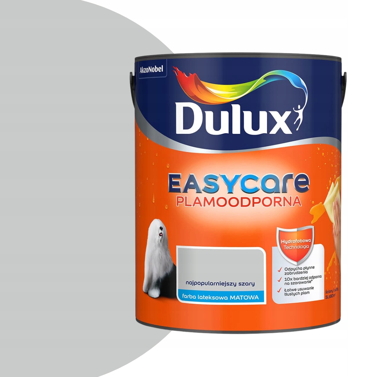 Dulux Easycare Plamoodporna Nejoblíbenější šedý 5L