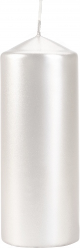 

Bispol 15cm świeca walec 60/150 Perłowa Biała