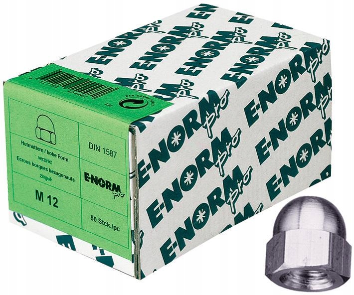Šroubovací matice 6-hranné DIN1587 A2 M16 25 kusů E-NORMpro