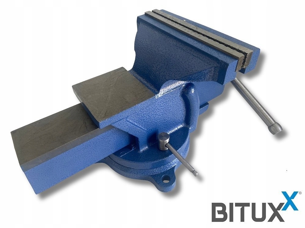 Imadło Ślusarskie Obrotowe Maszynowe 200MM Żeliwne 360 kowadło solidne