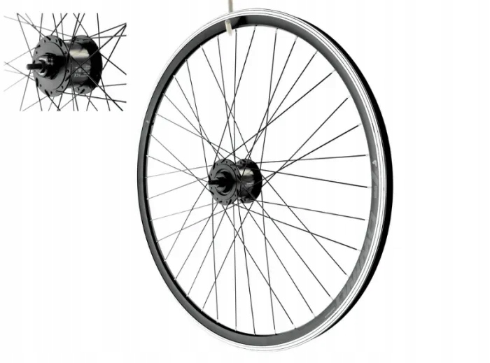 Koło 28" Shimano Nexus dynamo w piaście 2,4W czarne