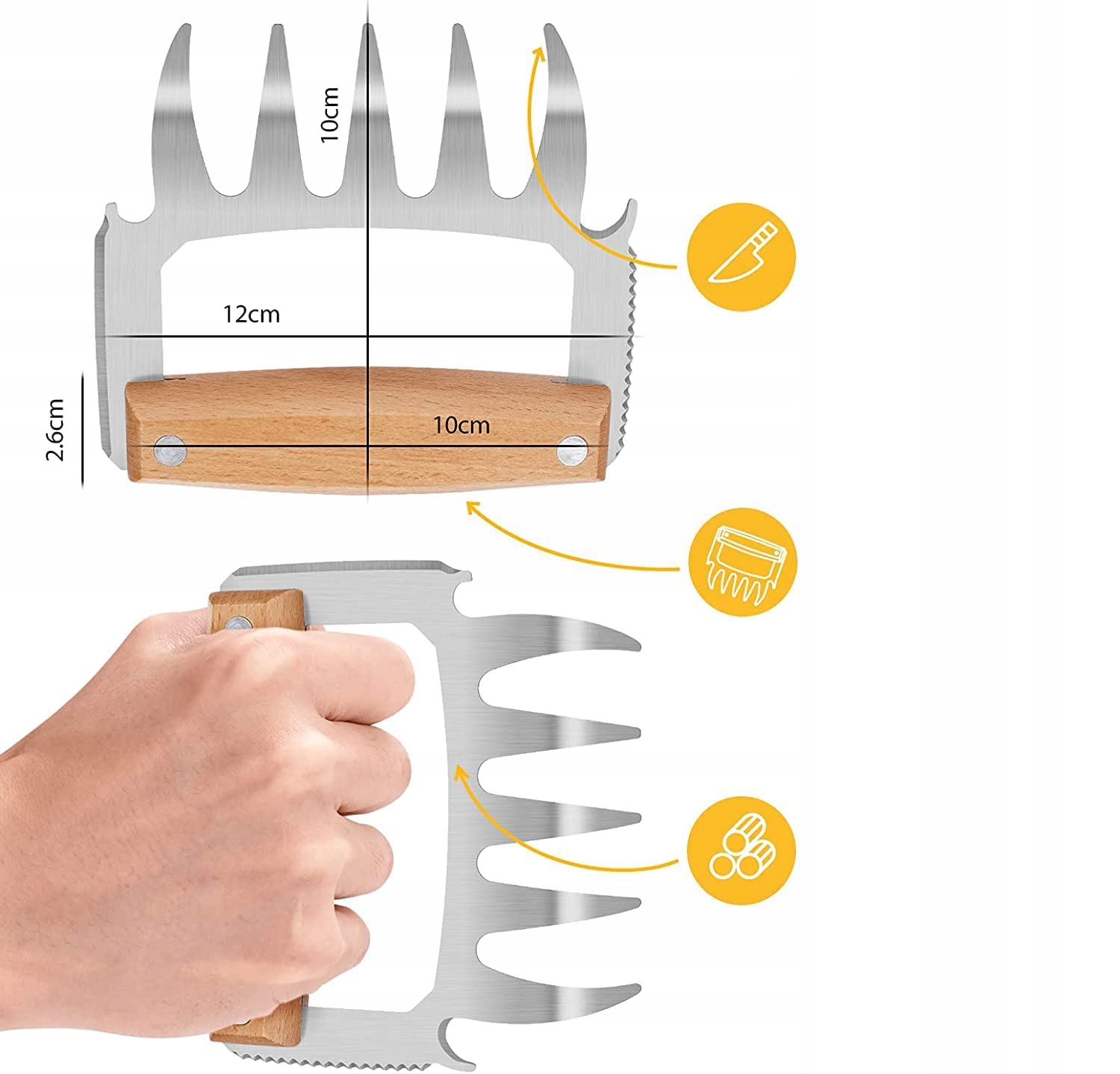 Prezenty dla Taty - Pulled Pieczone Mięso Claws Rodzaj inny