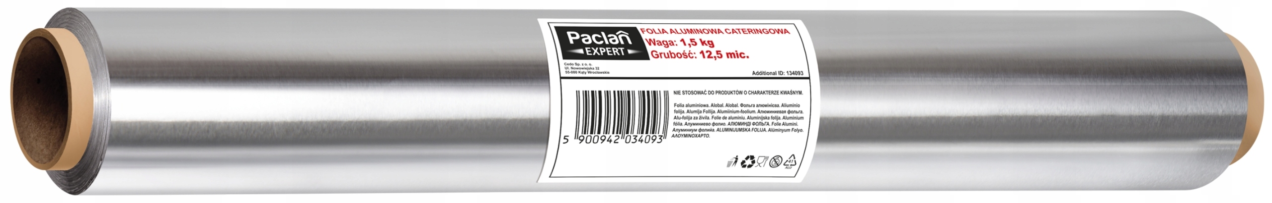 PACLAN FOLIA ALUMINIOWA GRUBA MOCNA 1,5 KG- 45 CM