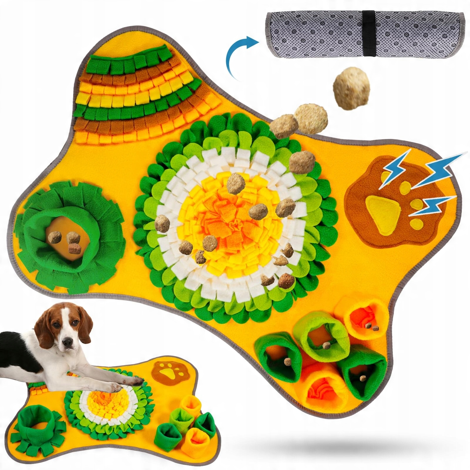Levně Powzoo Koberec na čichání pro psa 70 x 51 cm podložka na krmení pro