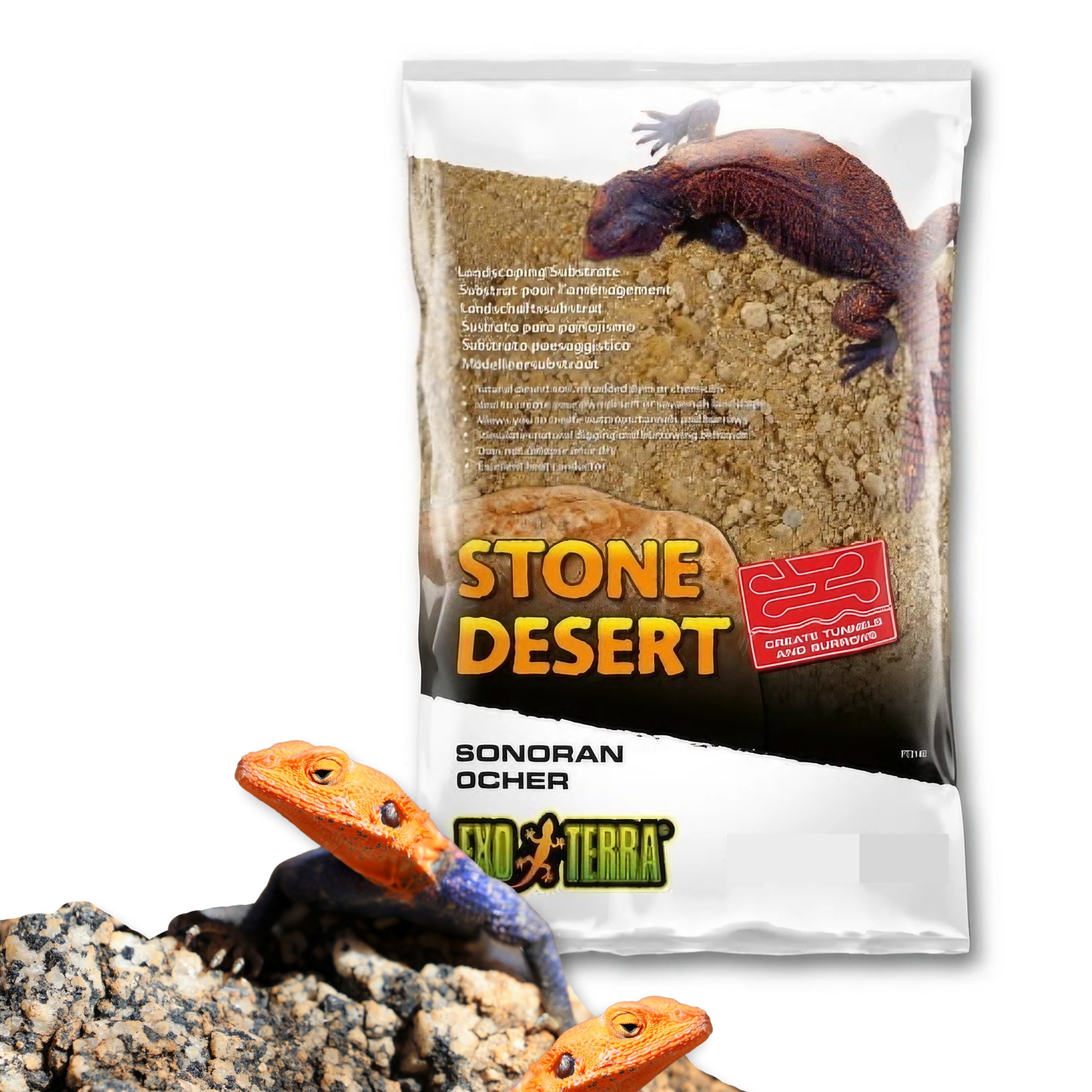 Levně Exo Terra Stone Desert Sonoran Ocher Přírodní substrát do terária 5 kg