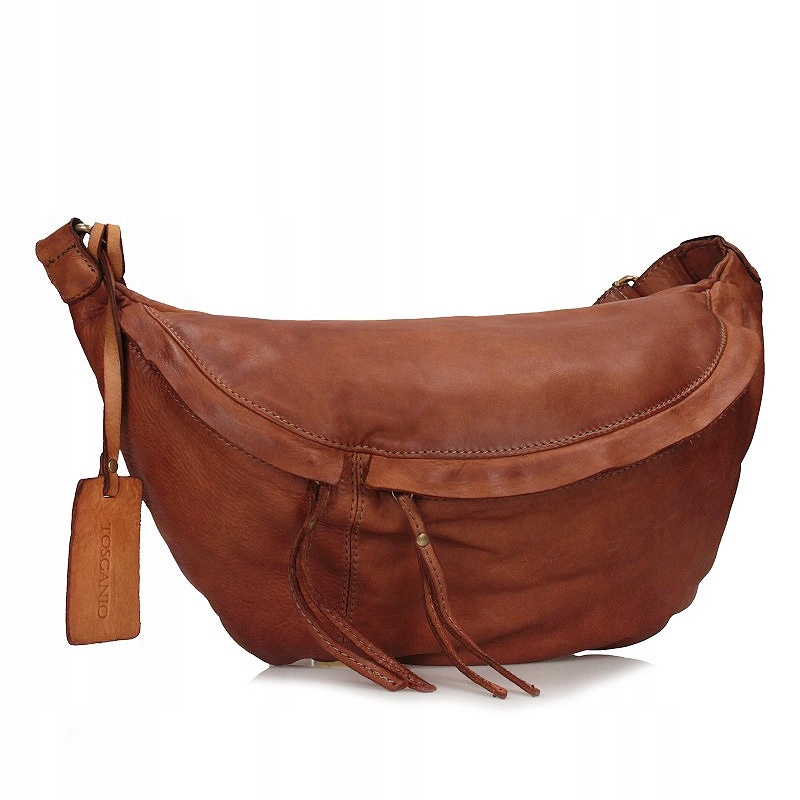 Dámská ledvinka Toscanio Vintage C187 kožená, jednokomorová, na zip