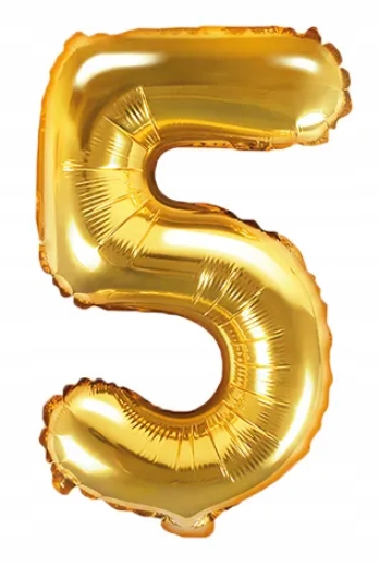 balon foliowy 35cm cyfra ''6'' złoto | FB10M-6-019 — 7