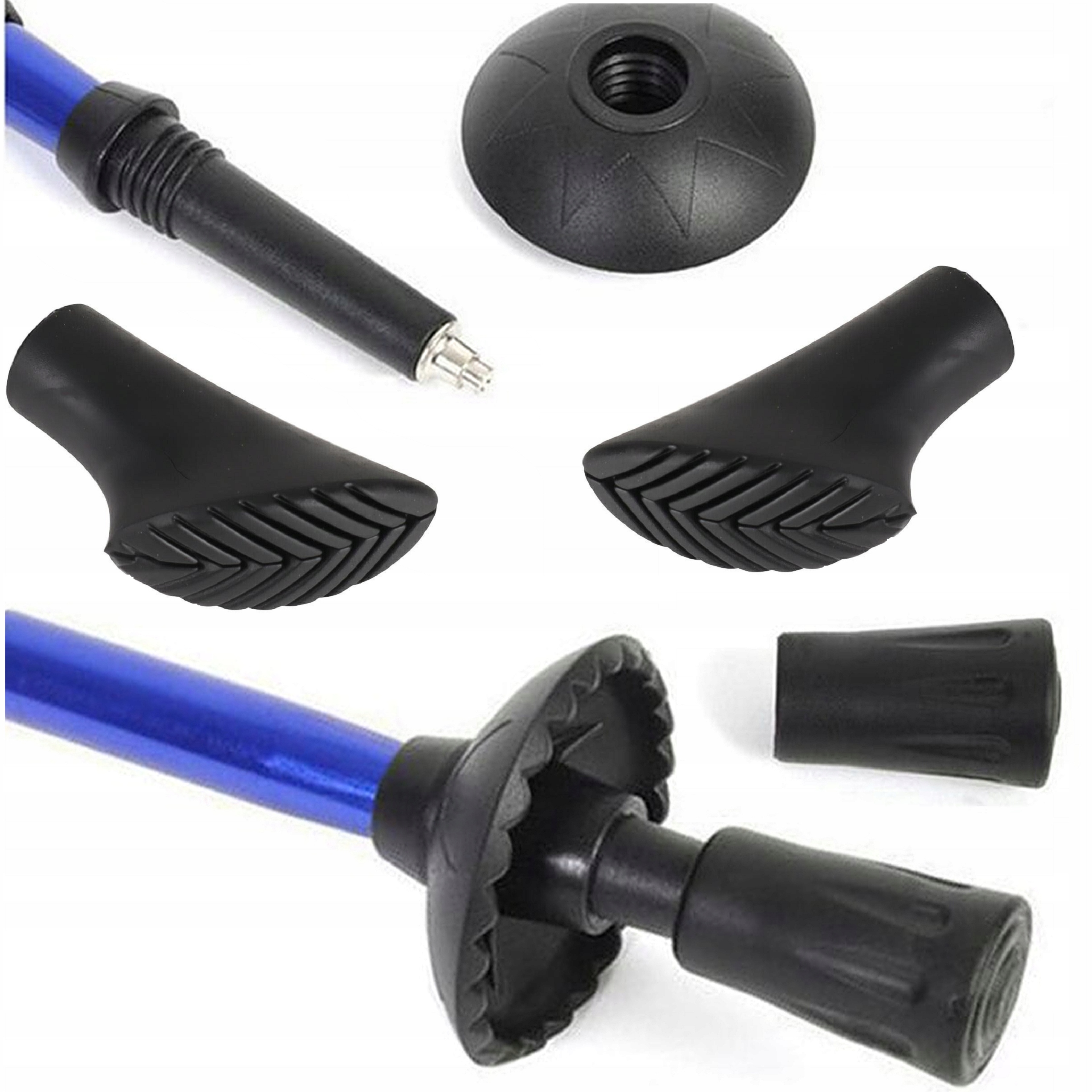 KIJKI DO CHODZENIA NORDIC WALKING KIJE TREKKINGOWE Z KOMPASEM + 3 NAKŁADKI Waga pojedynczego kija 300 g