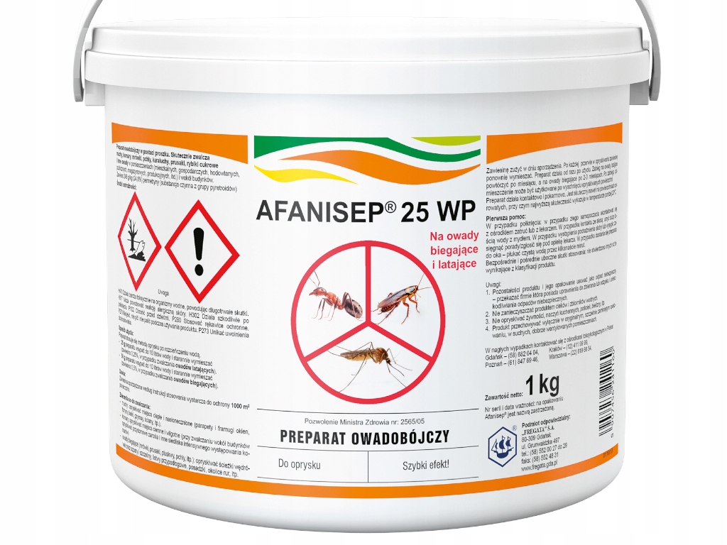 

Afanisep Oprysk Środek Komary Kleszcze Muchy 1KG