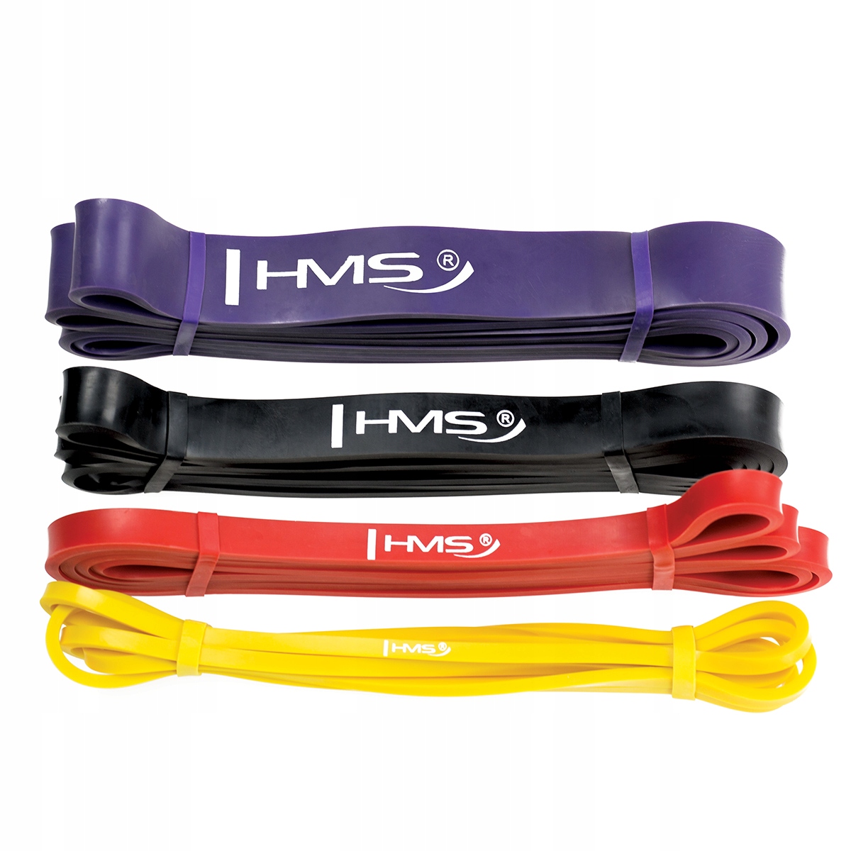 

Zestaw 4 gum taśm do ćwiczeń Power Band GU05 Hms