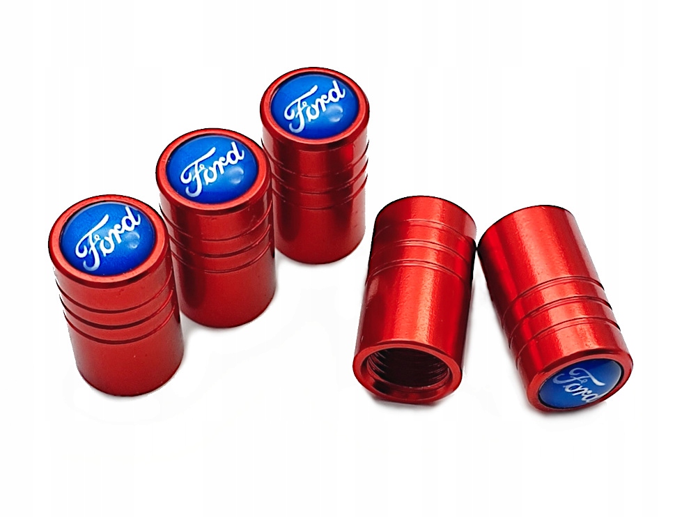 

Nakrętki na wentyle kapy Ford czerwone tuning 5szt