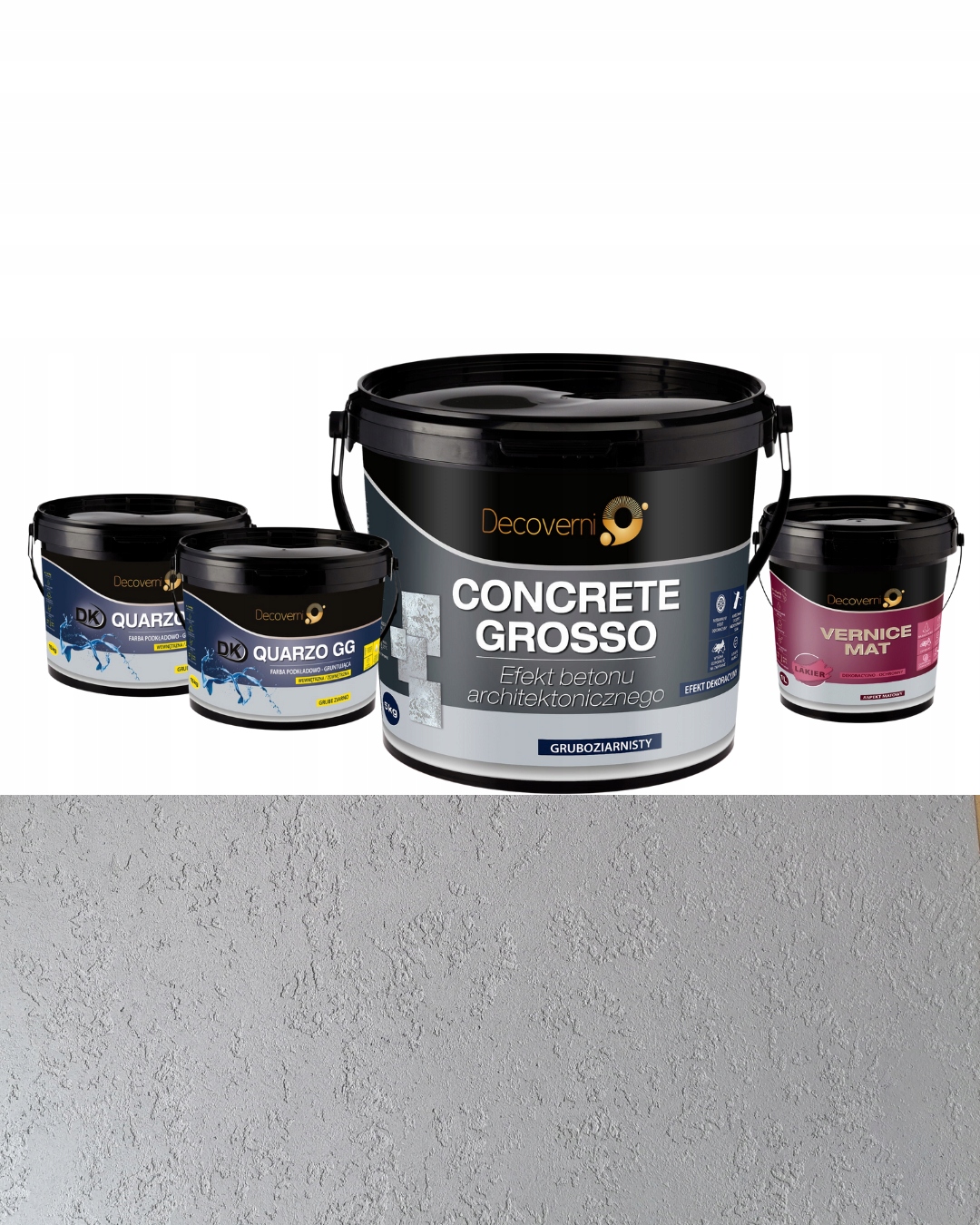 Beton Concrete Grosso 20 Kg zestaw 10m2 Natural