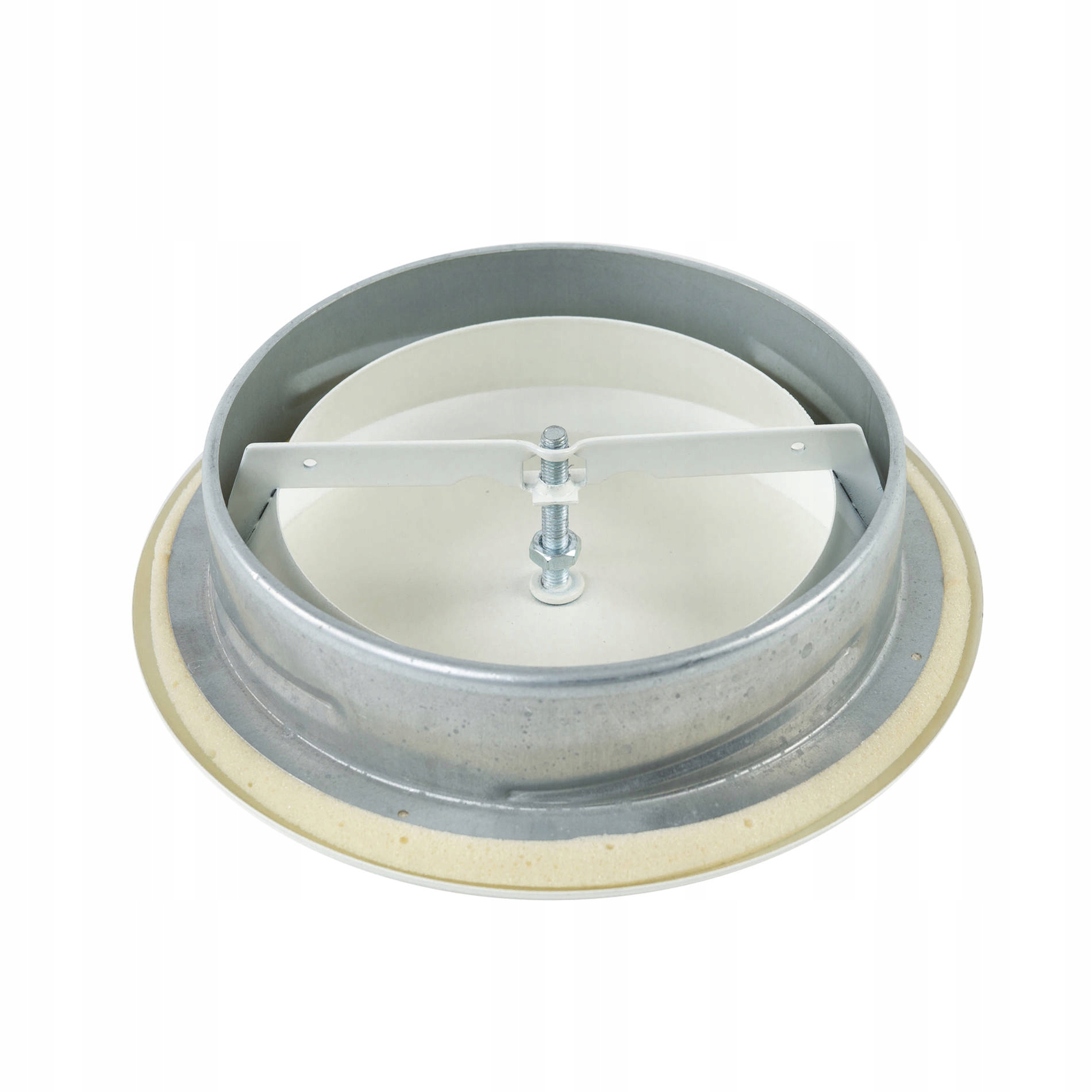 Anemostat nawiewny z ramką Ø 250 mm, biały-metal Średnica otworu (mm) 250