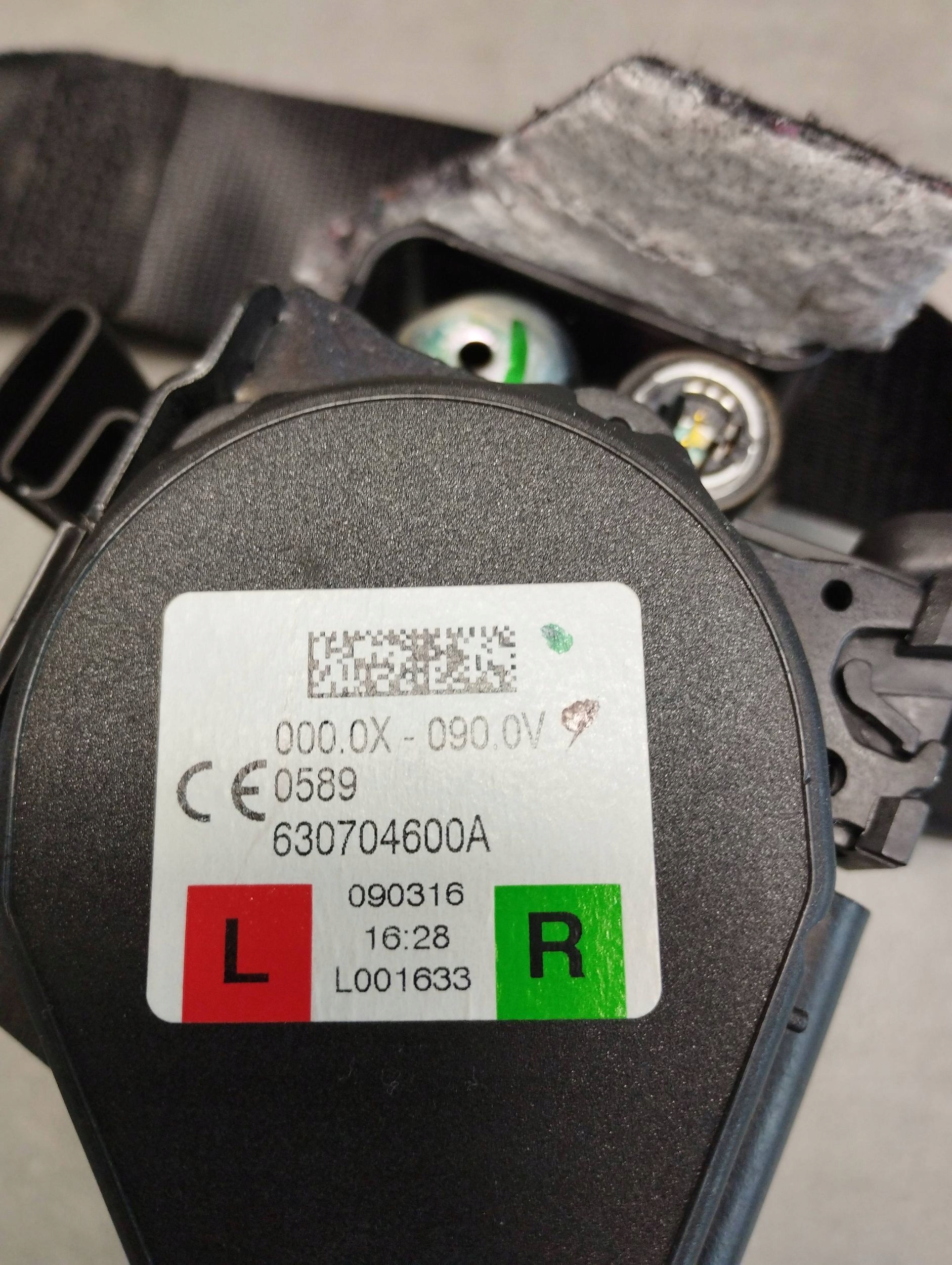 BMW 7 G11 Gurten Sicherheits rechts heck 7434181