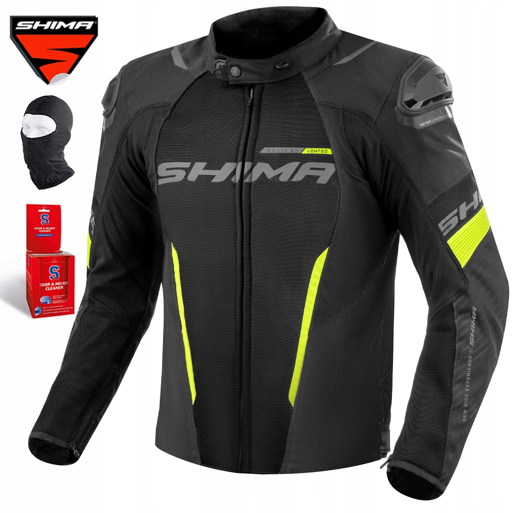 Motocyklová Bunda Shima Solid 2.0 Vented Odvětraná Textilní Bunda +dárek
