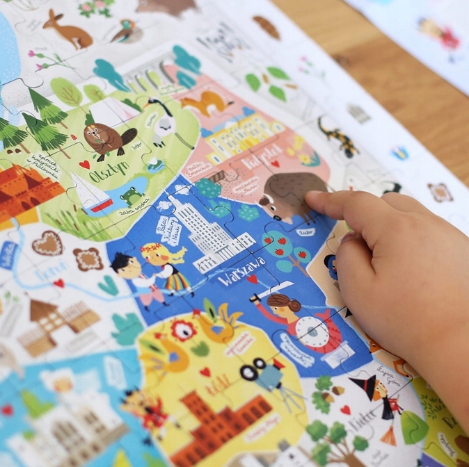 CzuCzu. Puzzle obserwacyjne - Mapa Polski Liczba elementów 117