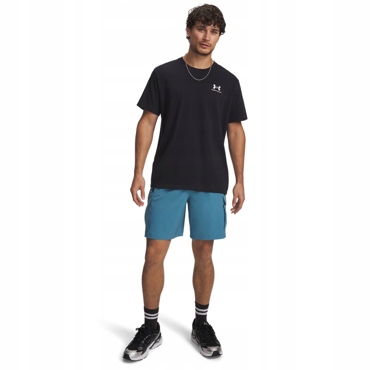 Męskie spodenki cargo Under Armour Ua Vibe Woven Cargo Short Niebieski XL