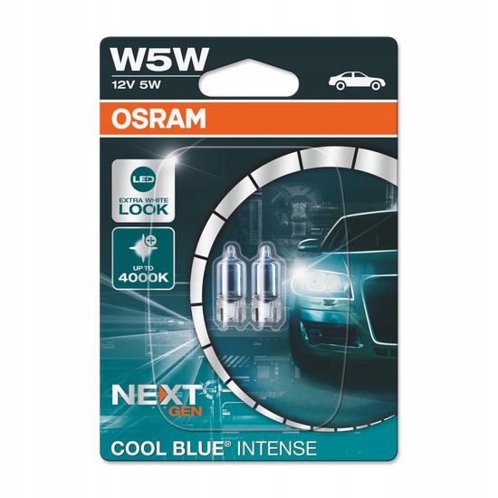 

Żarówki Osram Cool Blue Intense Next Gen W5W 12V