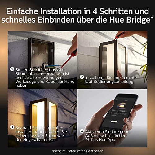 PHILIPS Hue LED Zewnętrzna Lampa 16M Kolorów — miniatura 9