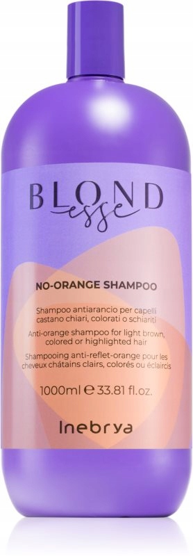 Inebrya Blondesse No-orange Shampoo Neutralizující Zrzavé Odstíny 1000 ML
