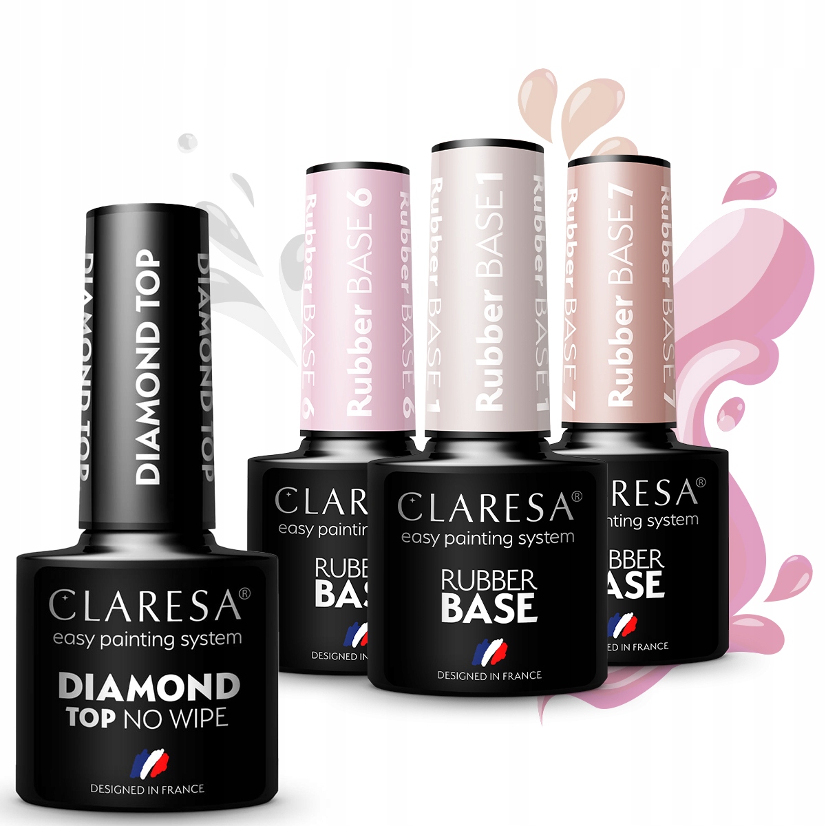 3+1 CLARESA Baza kauczukowa BASE RUBBER + top