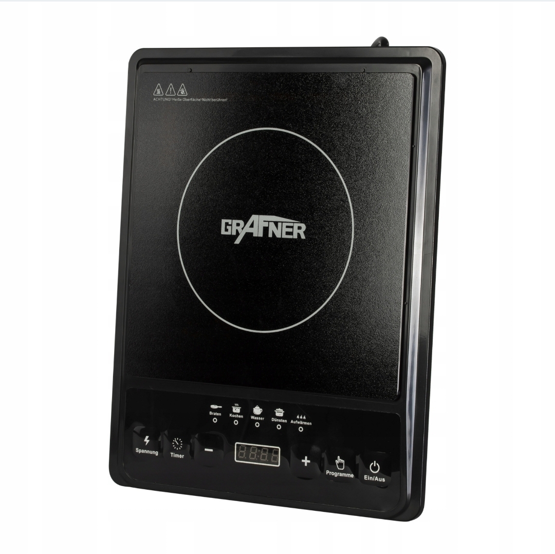 kuchenka indukcyjna jednopalnikowa Grafner 2000W