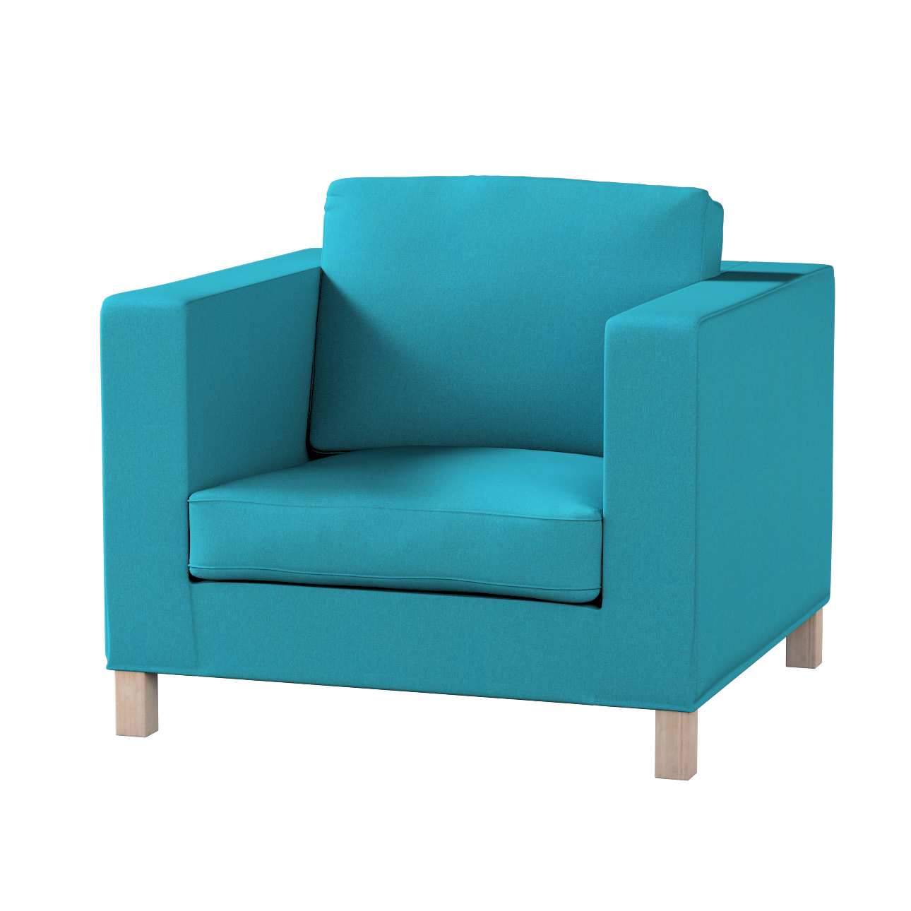 Dekoria potah na křeslo Karlanda Ikea modrý