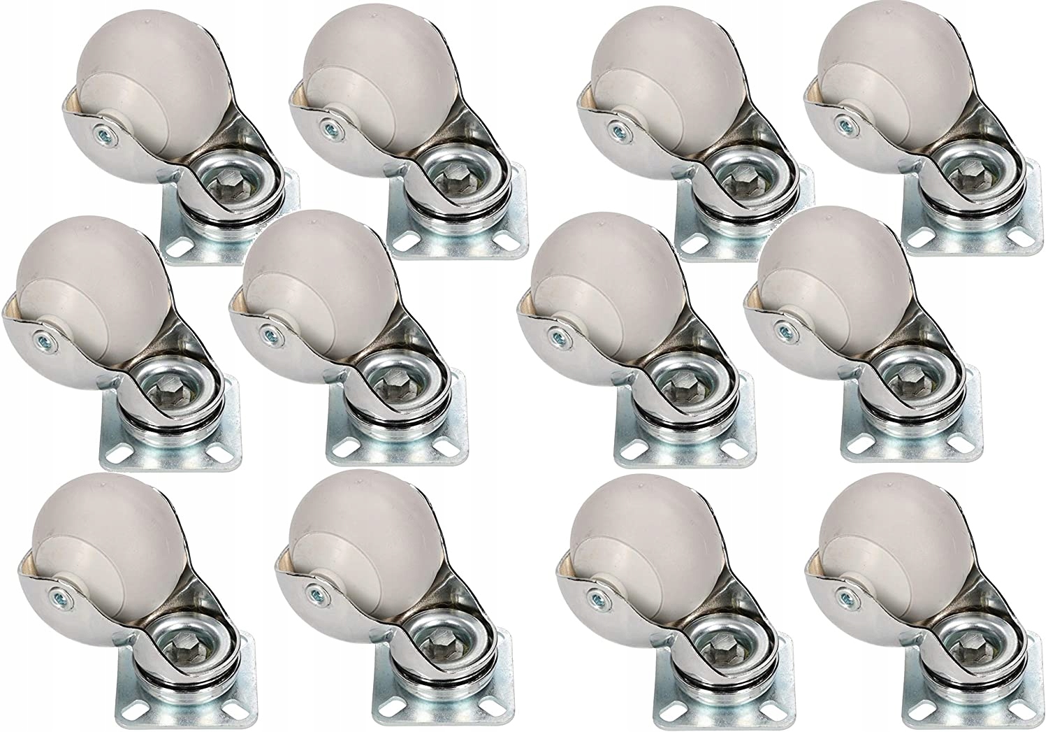 Otočné Nábytkové Kolečko Guma Ø40 12 Ks