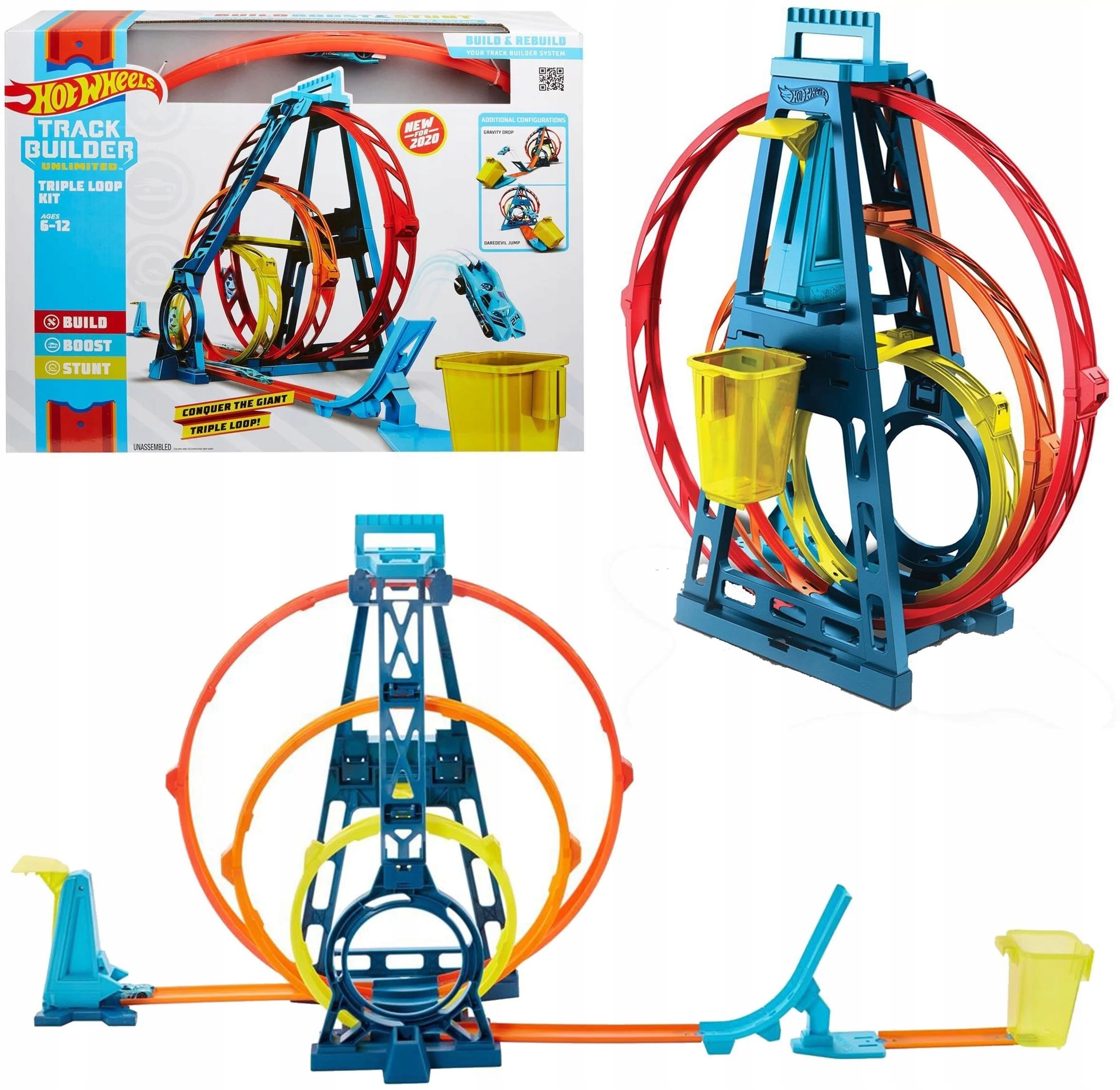 

Hot Wheels Zestaw Tor Potrójna Pętla GLC96