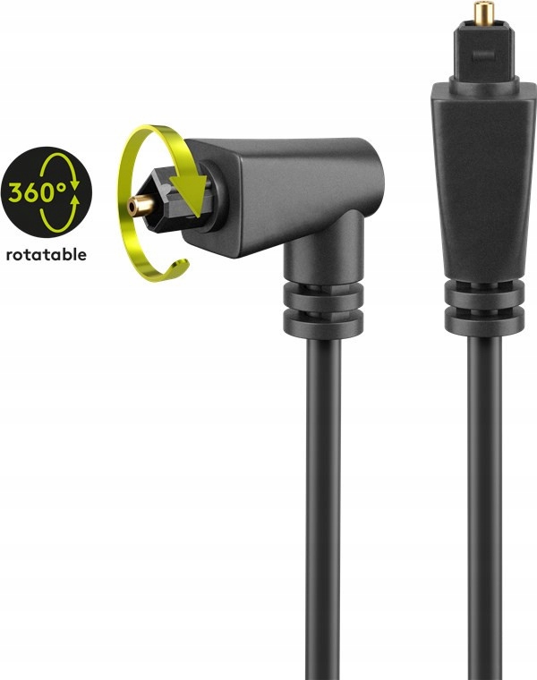 

Kabel optyczny cyfrowy 1x kątowy obrotowy 1m
